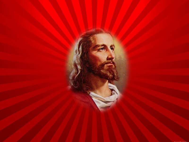 Portrait of Jesus Christ — Red, Dramatic