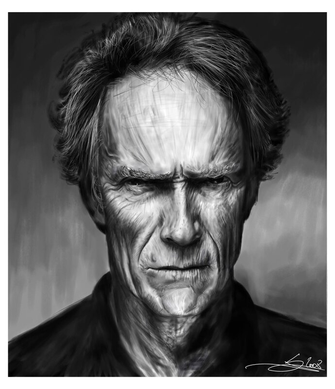 Portrait of Man — Black