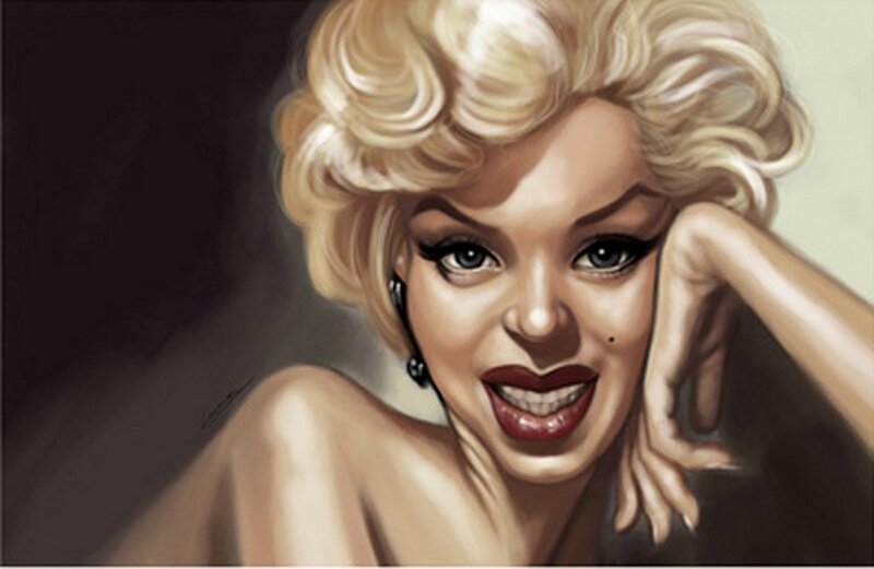 portrait of marilyn monroe