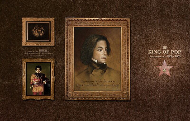 Portrait of Michael Jackson — Brown