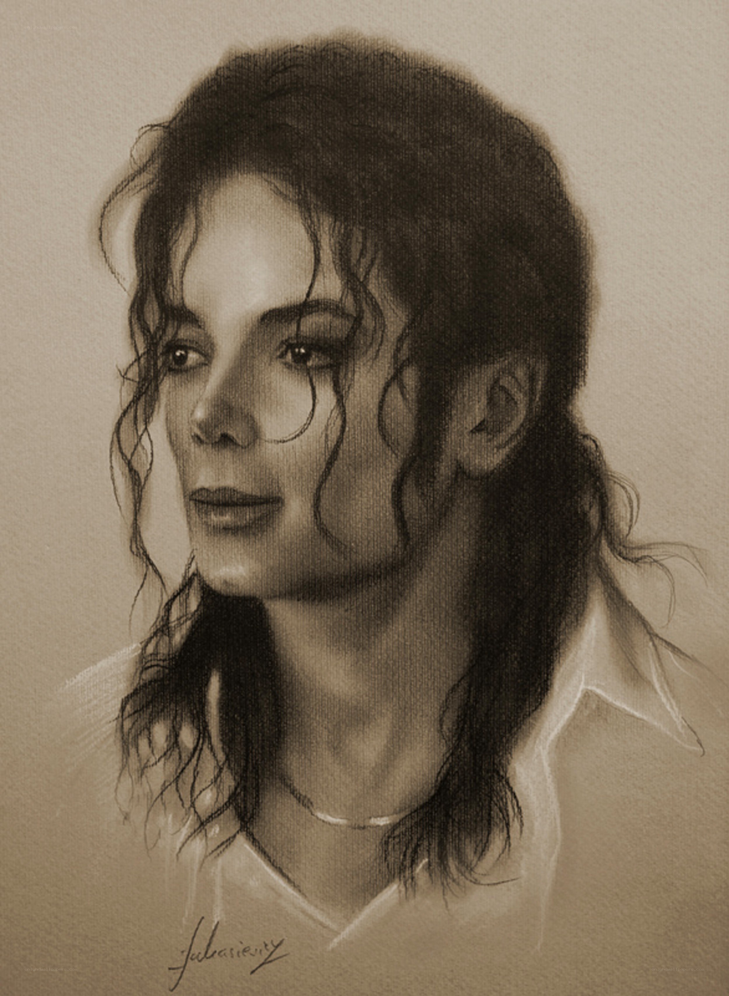 portrait of michael jackson
