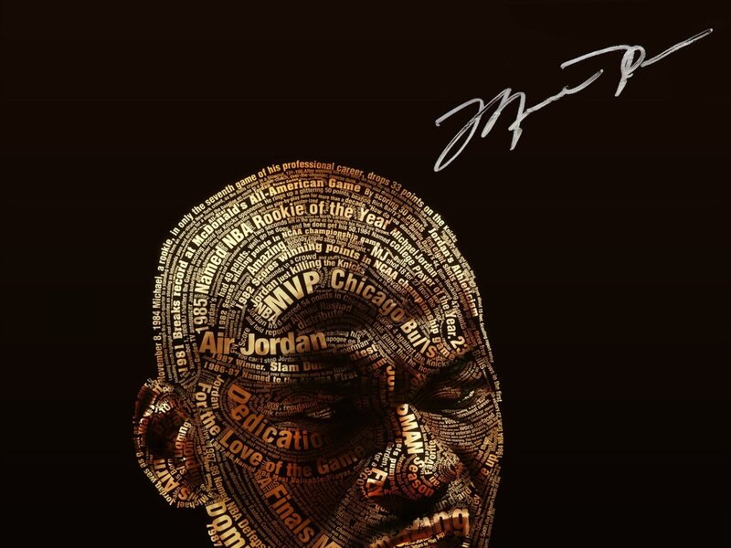 Portrait of Michael Jordan