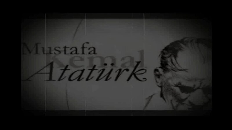 Portrait of Mustafa Kemal Atatürk — Black
