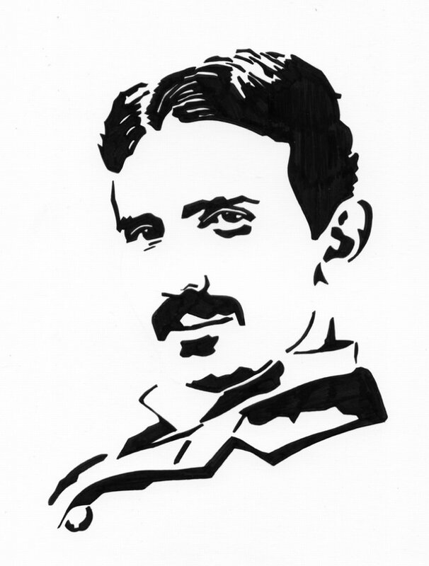 portrait of nikola tesla