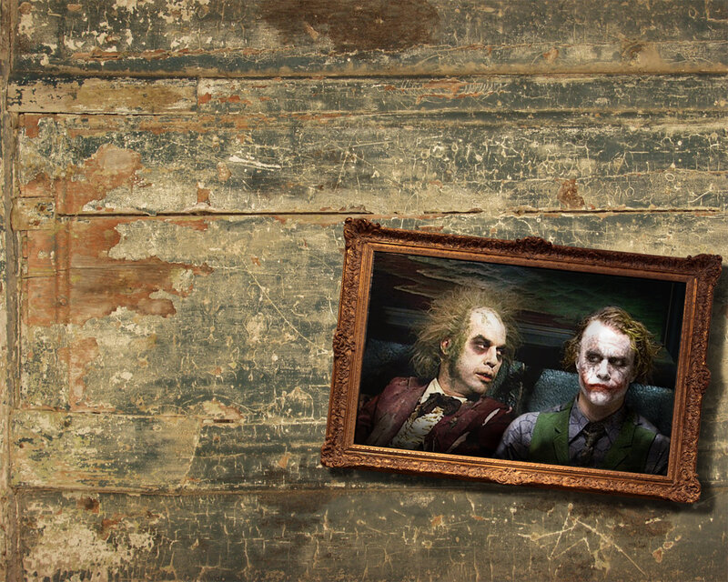 Portrait of two villains