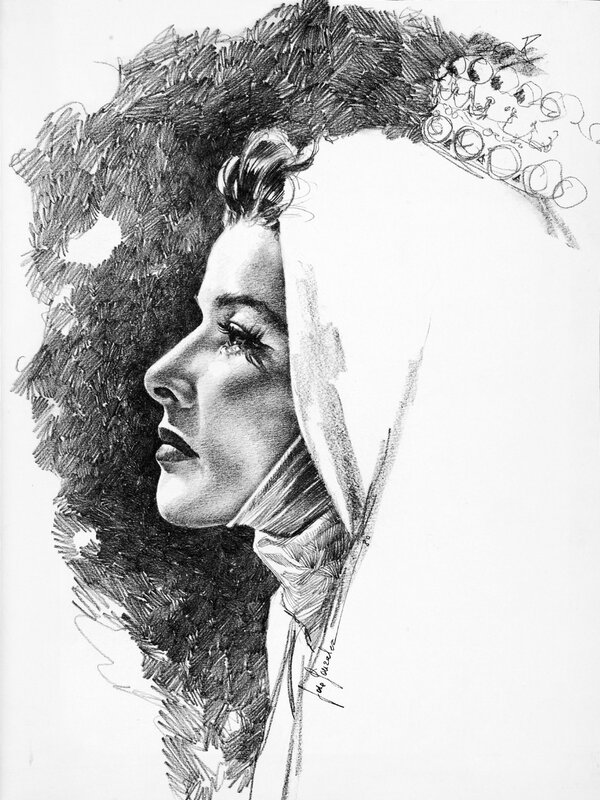 portrait of woman in profile