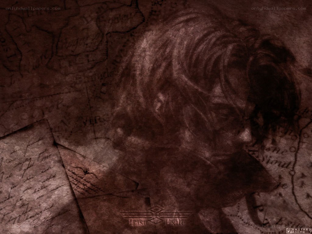Portrait on aged parchment
