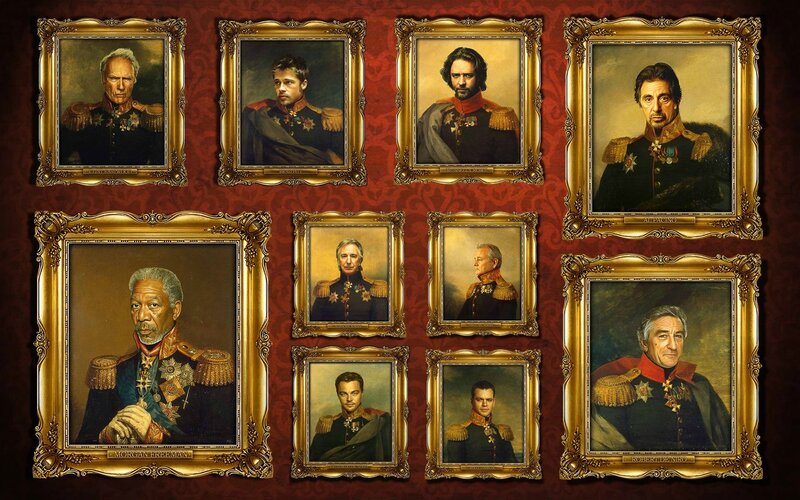 Portraits of actors as generals