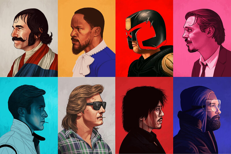 Portraits of Eight Men