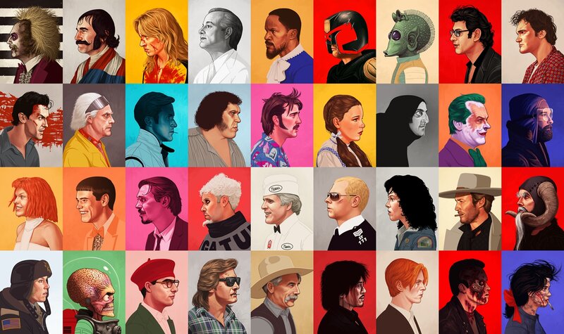 Portraits of Fictional Characters — Red