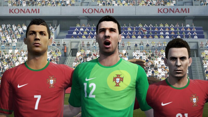 Portugal soccer players in game