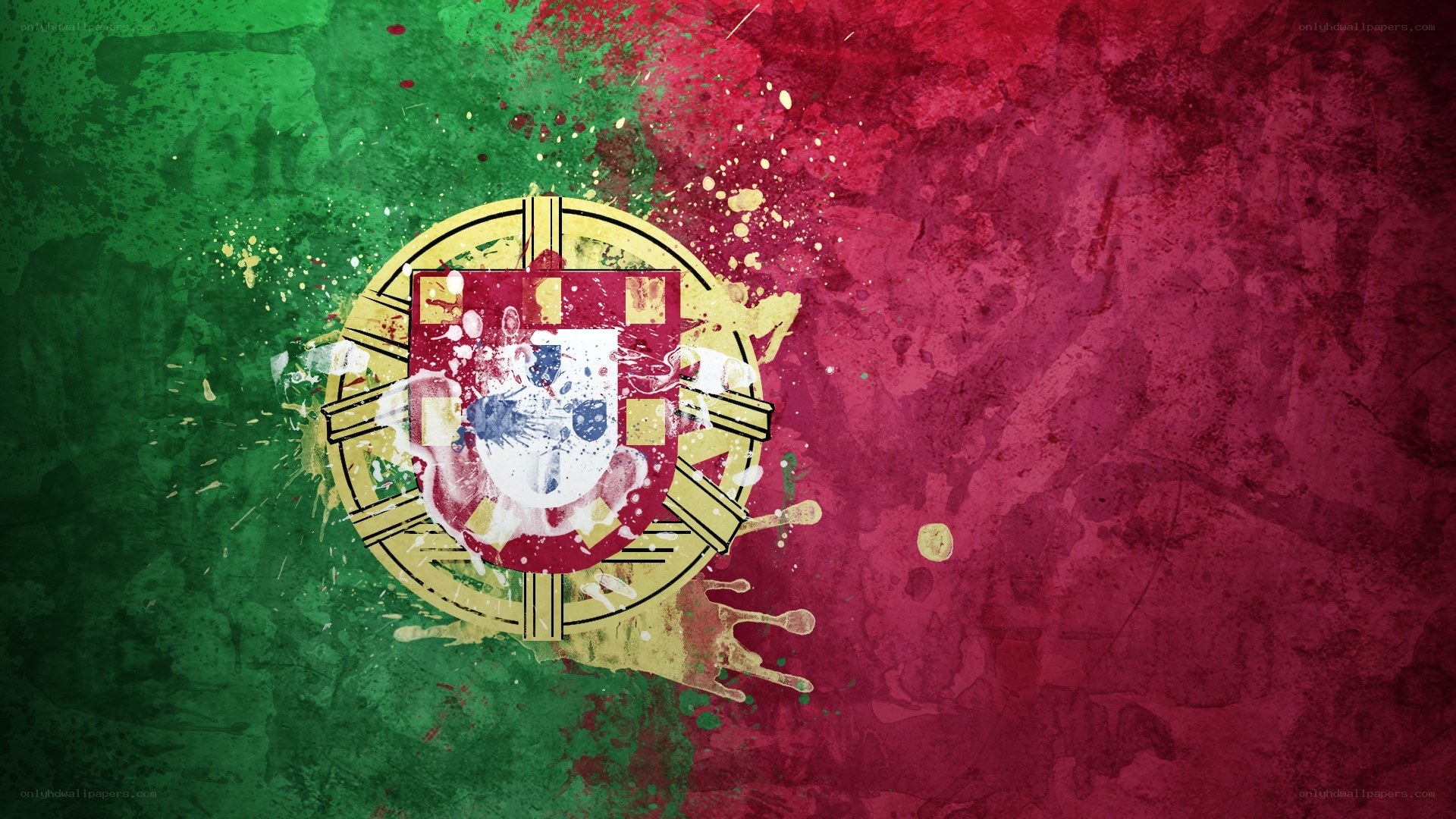 Portuguese flag art