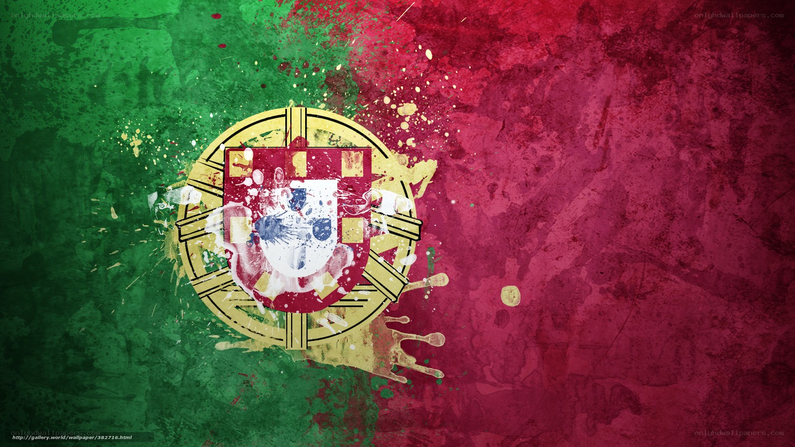 Portuguese flag artistic design