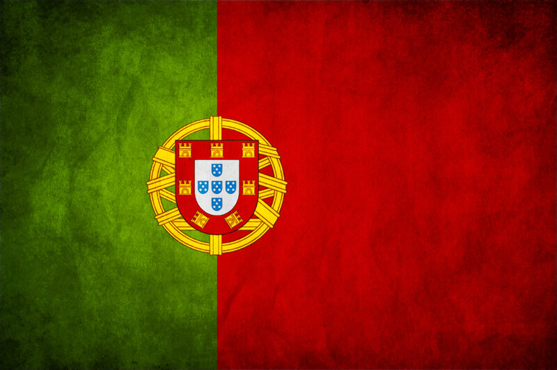 Portuguese flag with emblem