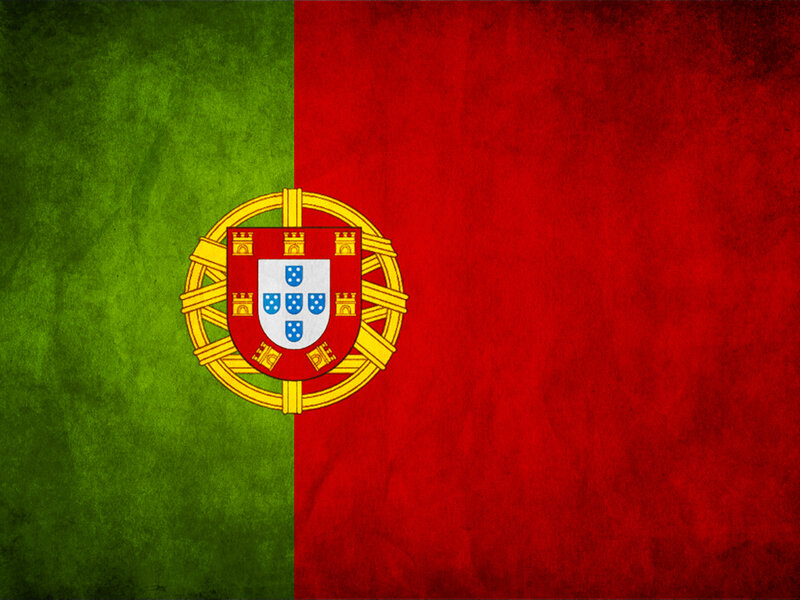 Portuguese flag with emblem