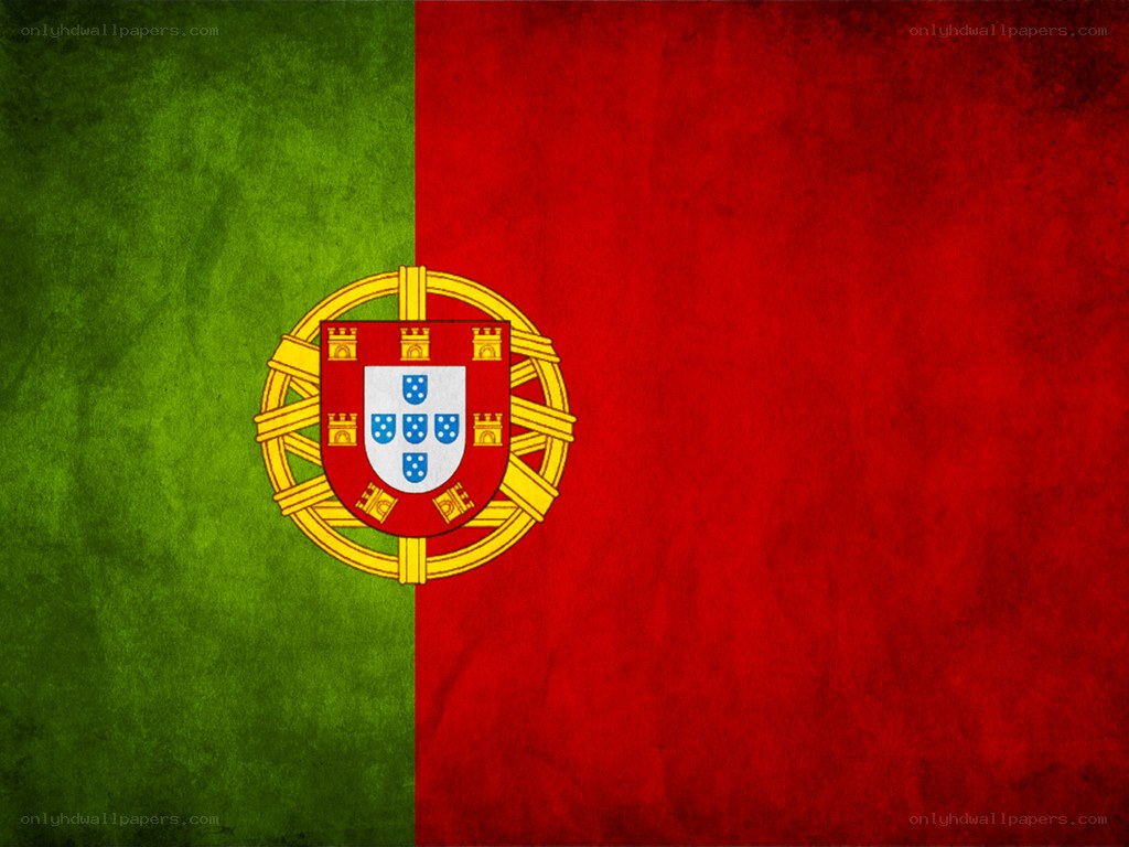 Portuguese flag with emblem