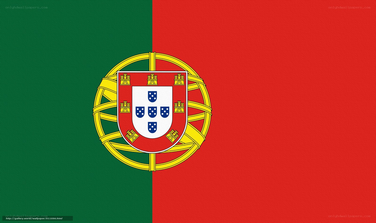 Portuguese flag with emblem