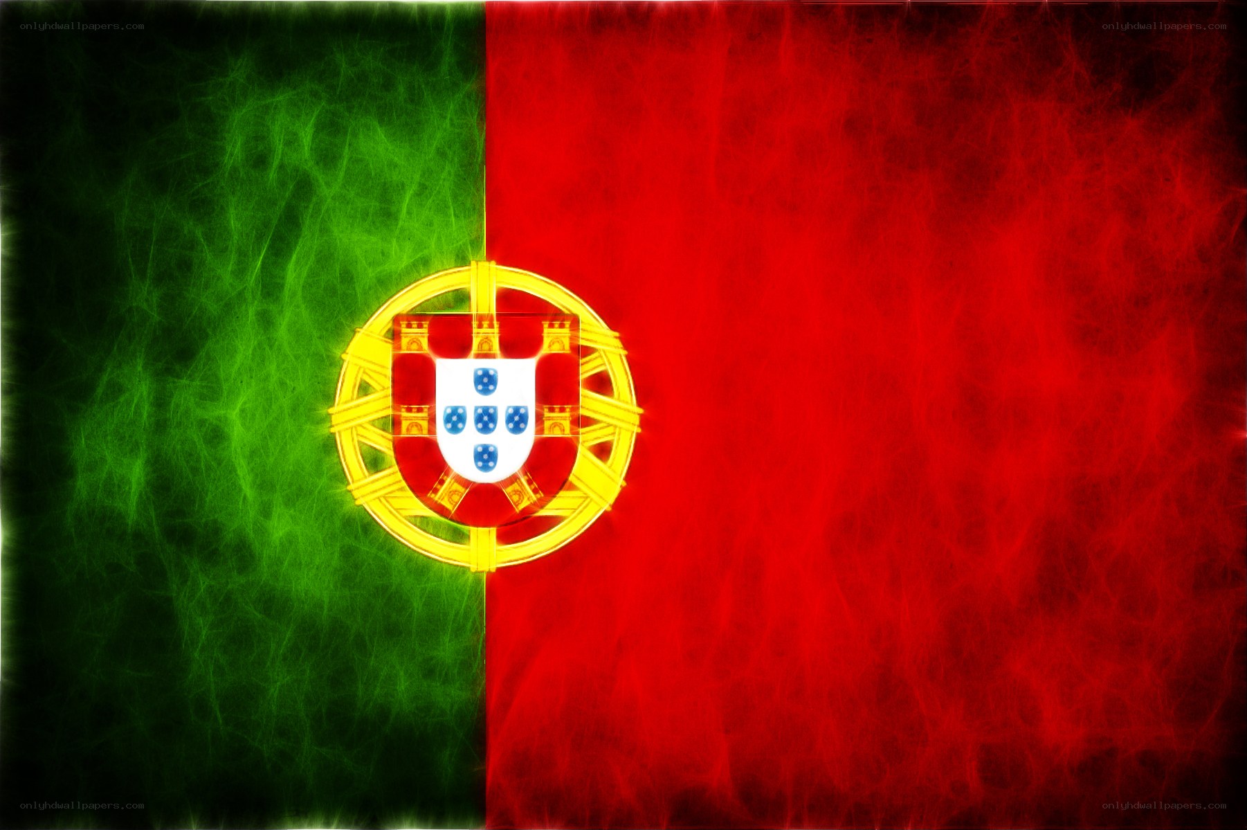 Portuguese flag with textured effect