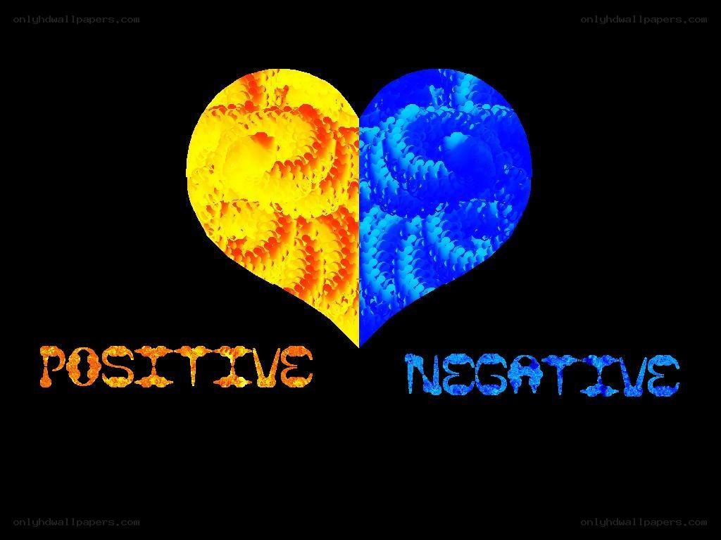 positive and negative heart