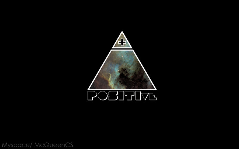 positive logo with space triangle