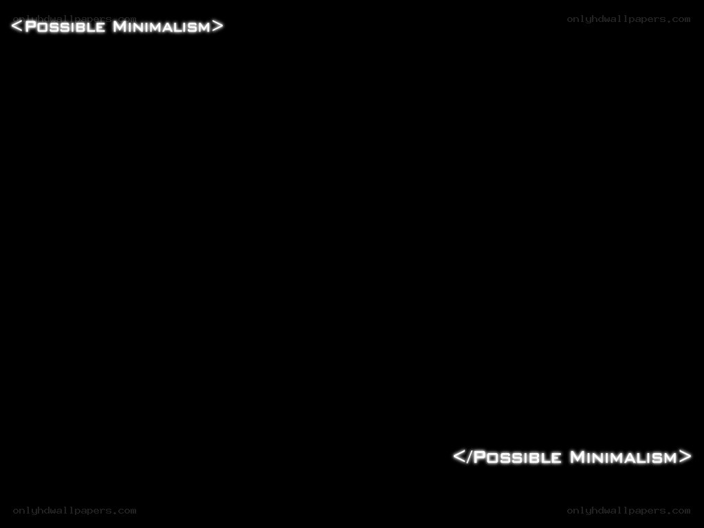 Possible Minimalism text