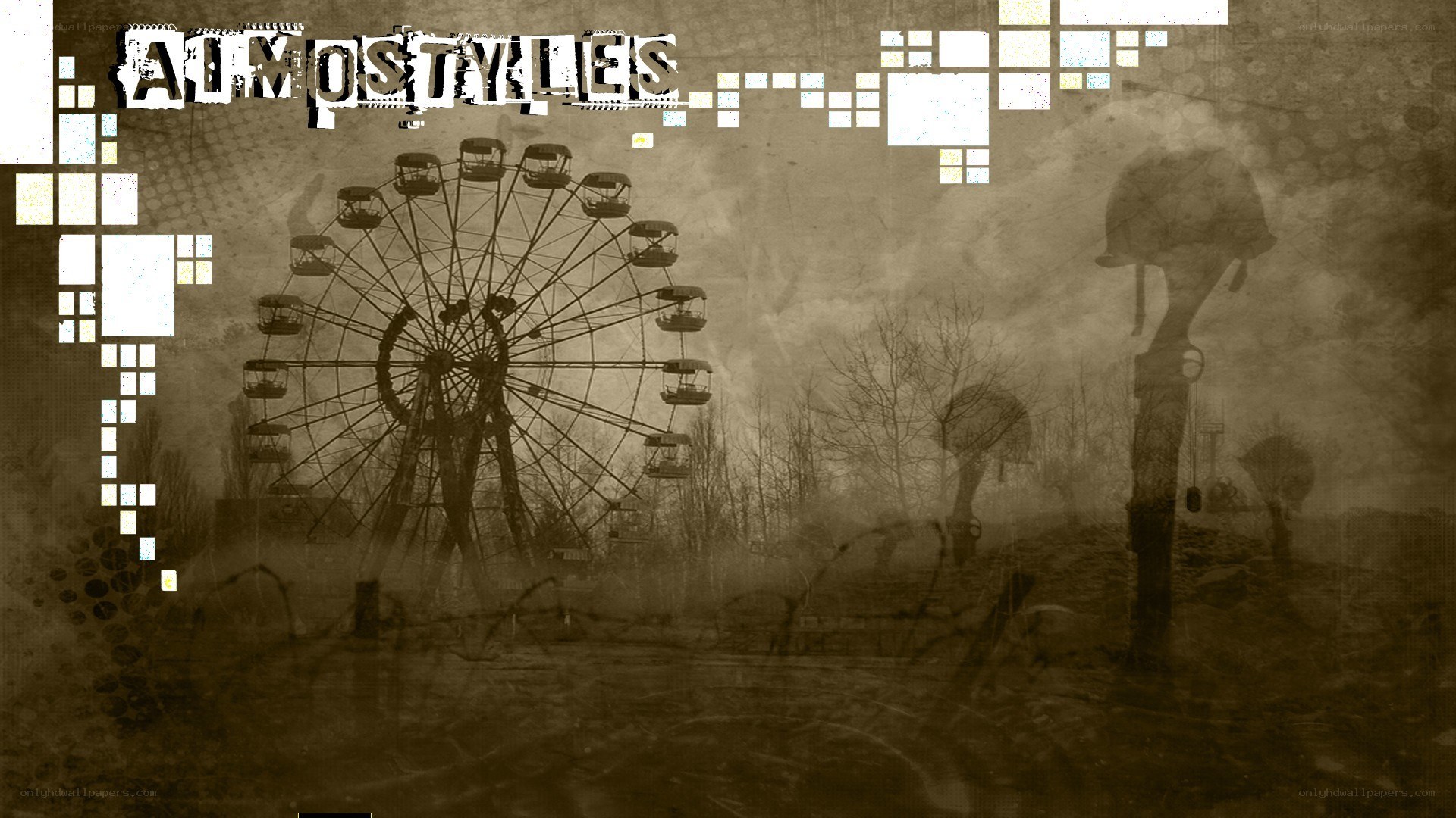 post-apocalyptic amusement park