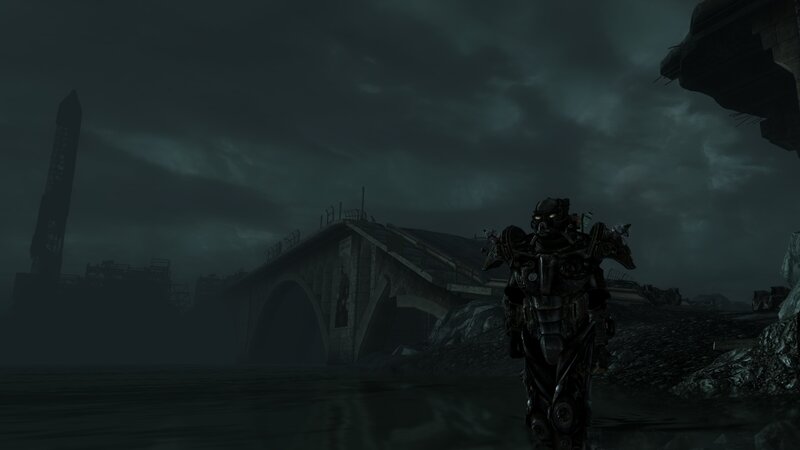 post-apocalyptic armored figure
