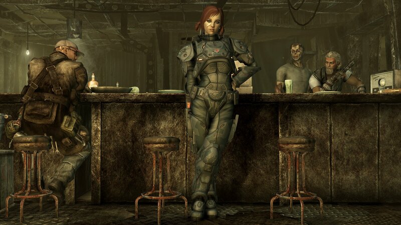 Post-apocalyptic bar scene