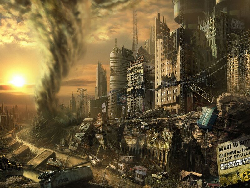 Post-apocalyptic City — Brown, Dramatic