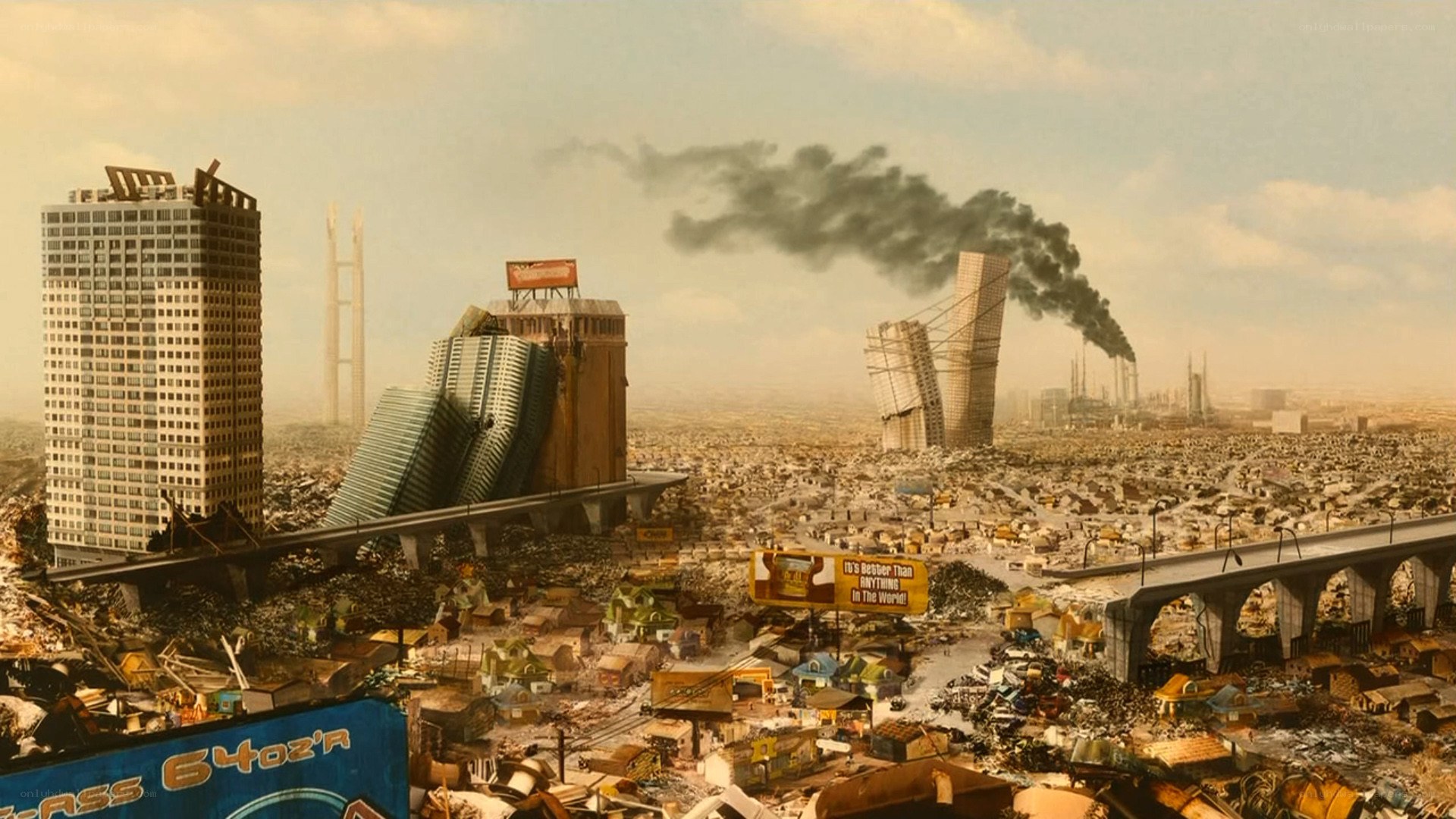 post-apocalyptic city destruction