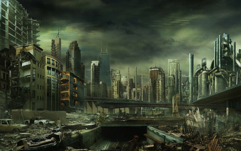 Post-apocalyptic City — Green