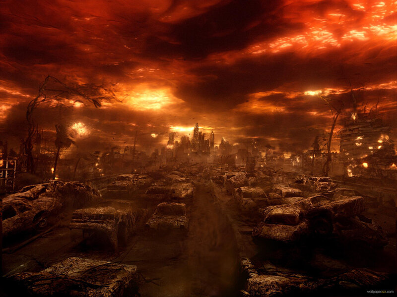Post-apocalyptic City — Red
