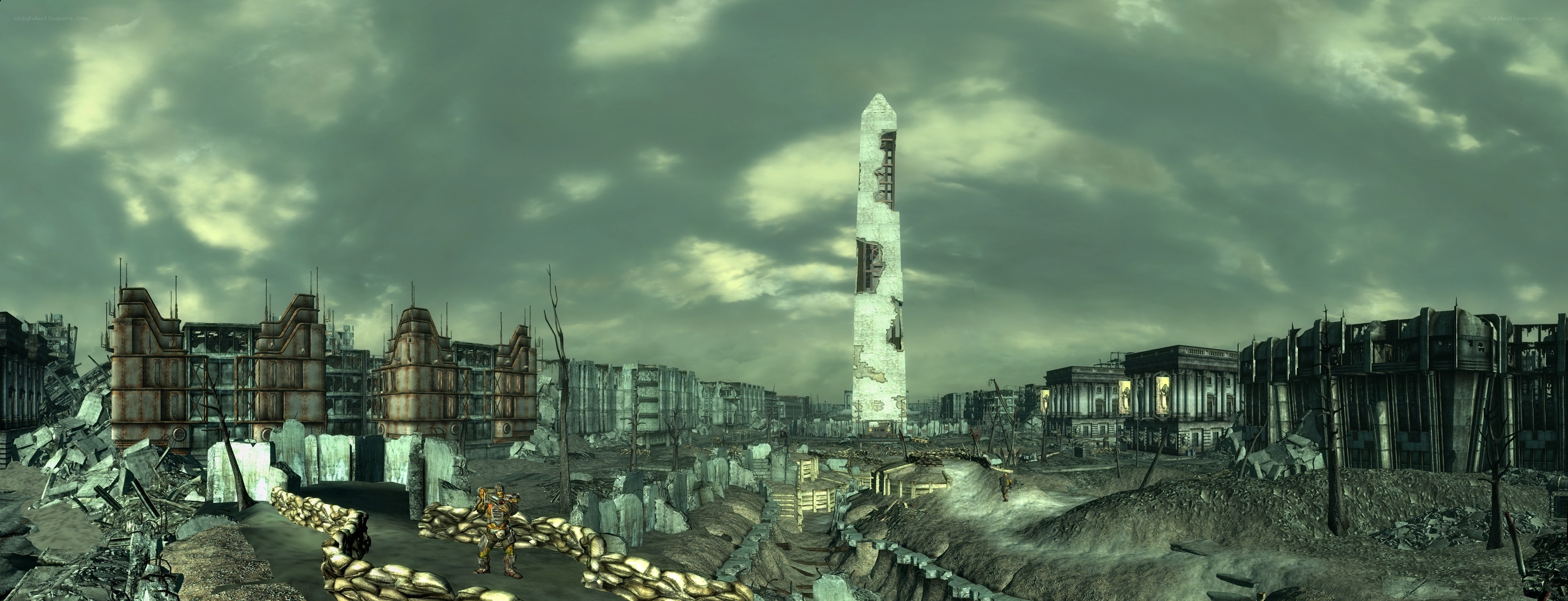 post-apocalyptic city ruins