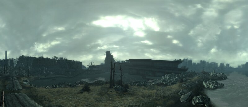 post-apocalyptic city ruins