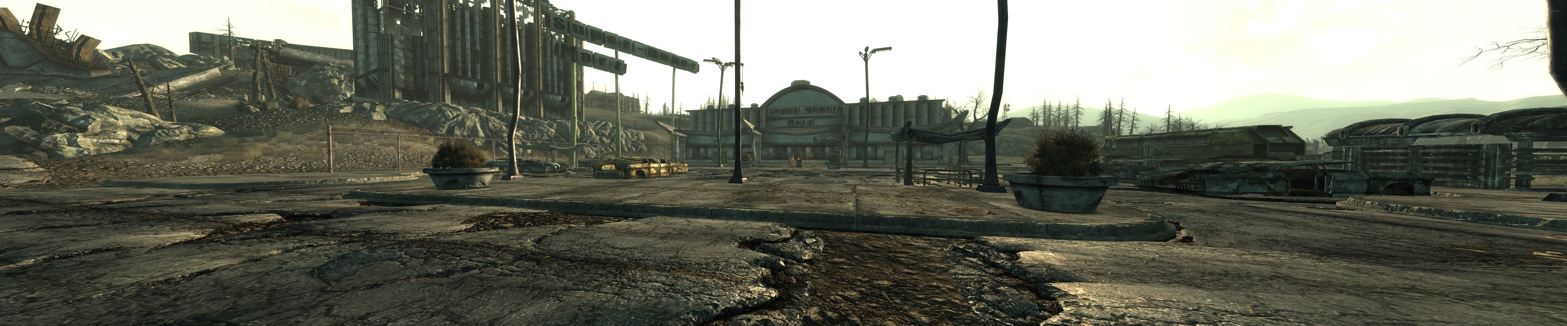 post-apocalyptic city ruins