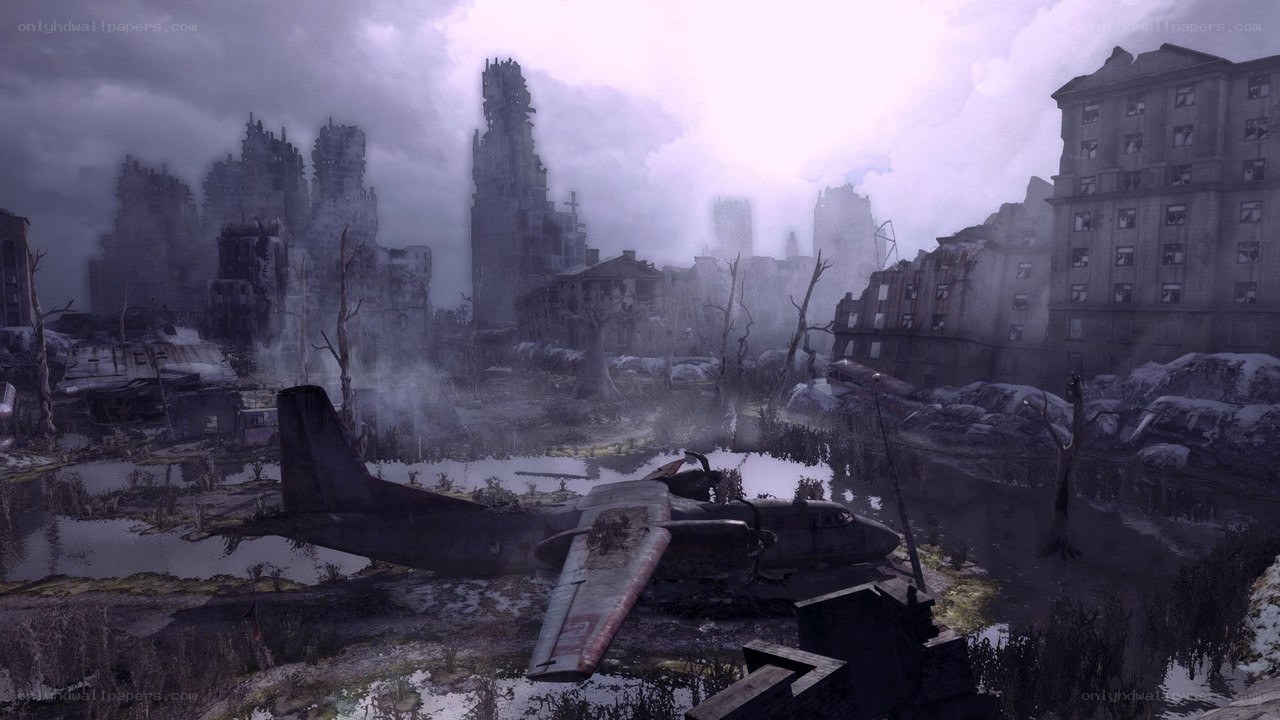 post-apocalyptic city ruins