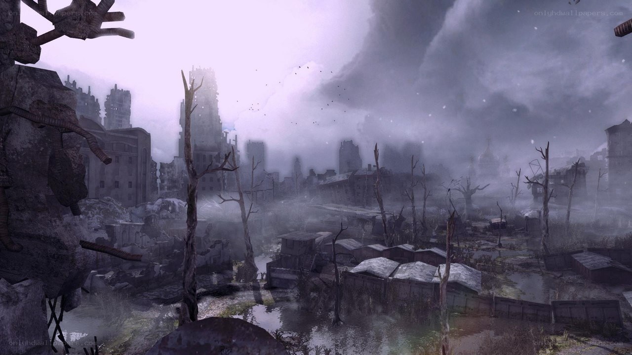 post-apocalyptic city ruins