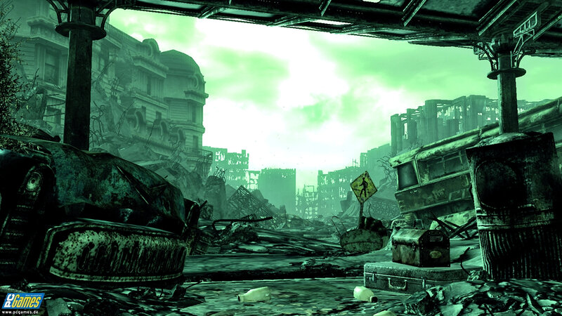 Post-apocalyptic City Ruins — Green