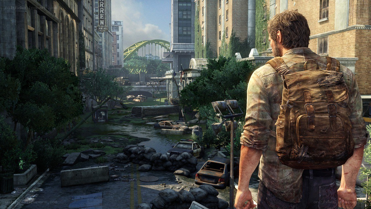 post-apocalyptic city scene