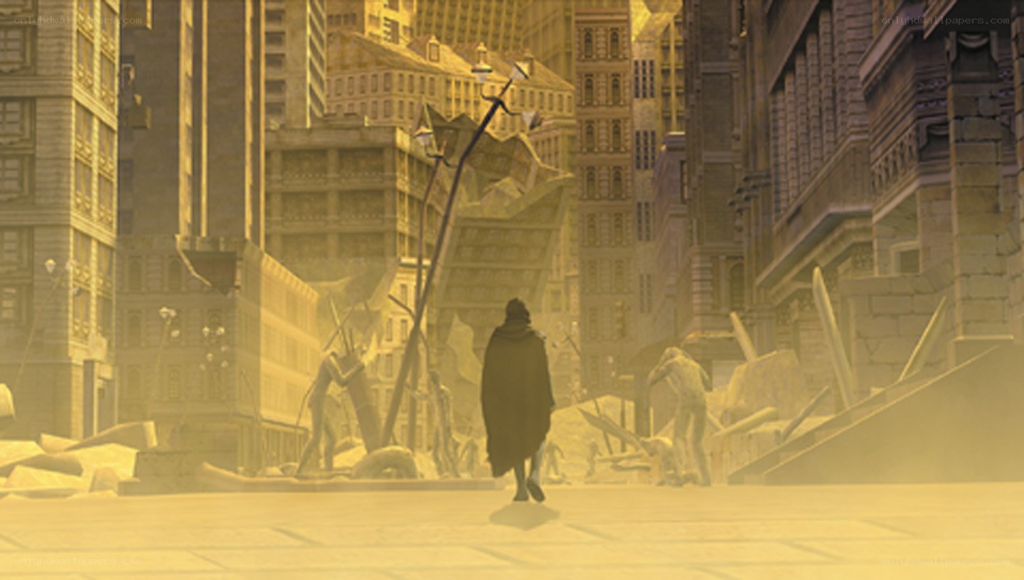 post-apocalyptic city street