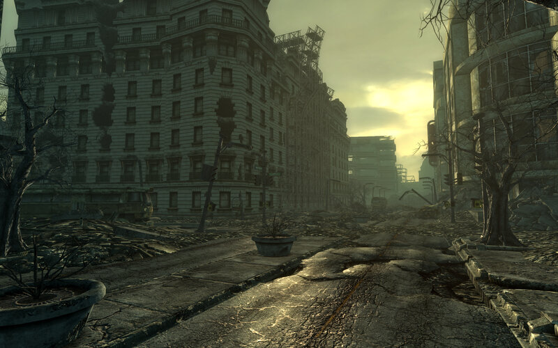 Post-apocalyptic city street