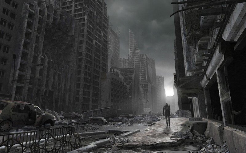 Post-apocalyptic city street