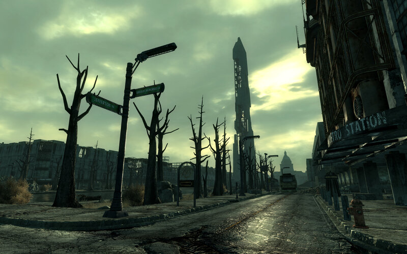 Post-apocalyptic city street