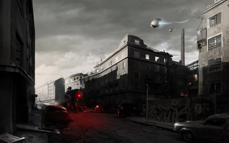 Post-apocalyptic city street