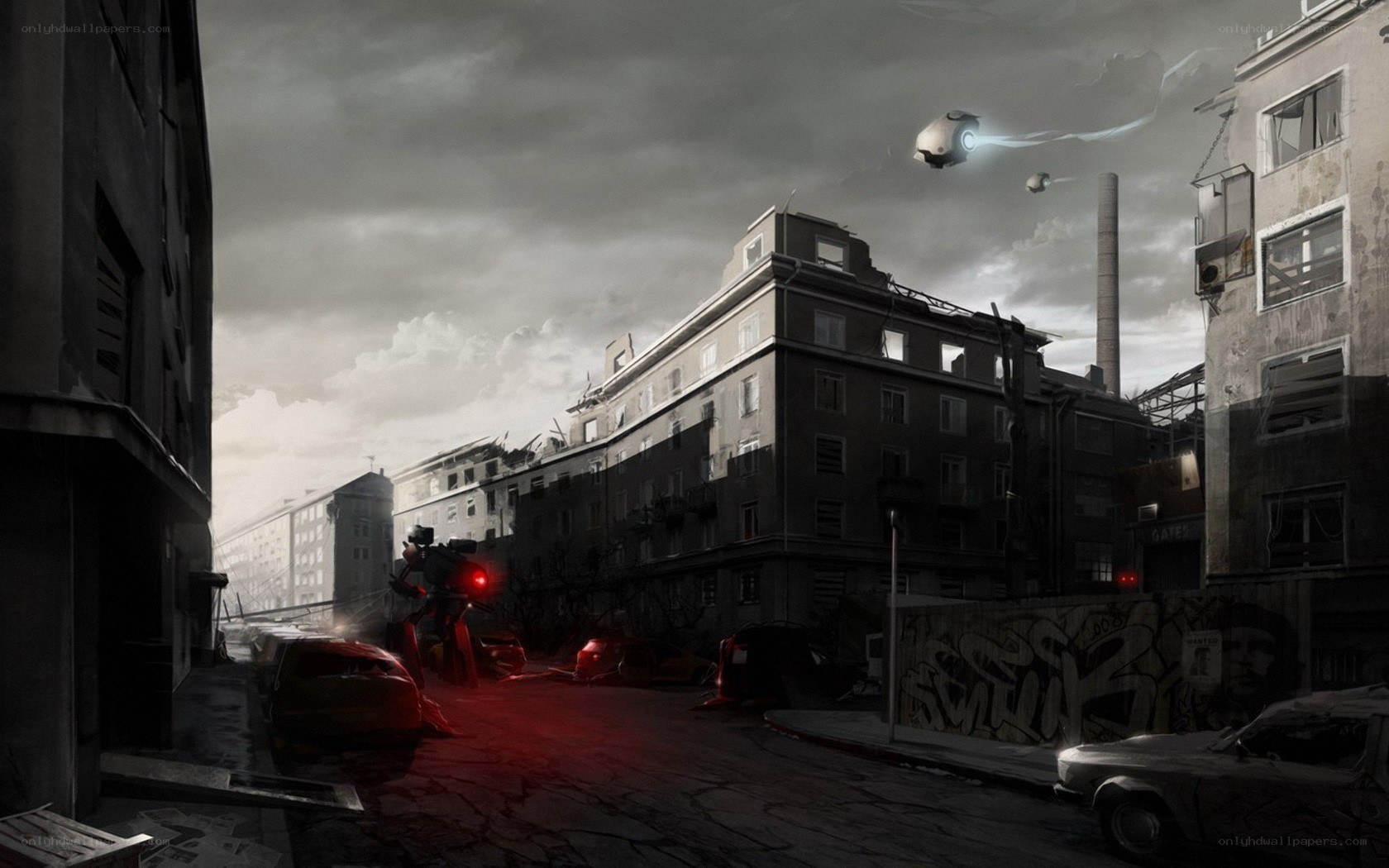 Post-apocalyptic city street