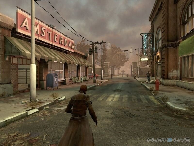 post-apocalyptic city street