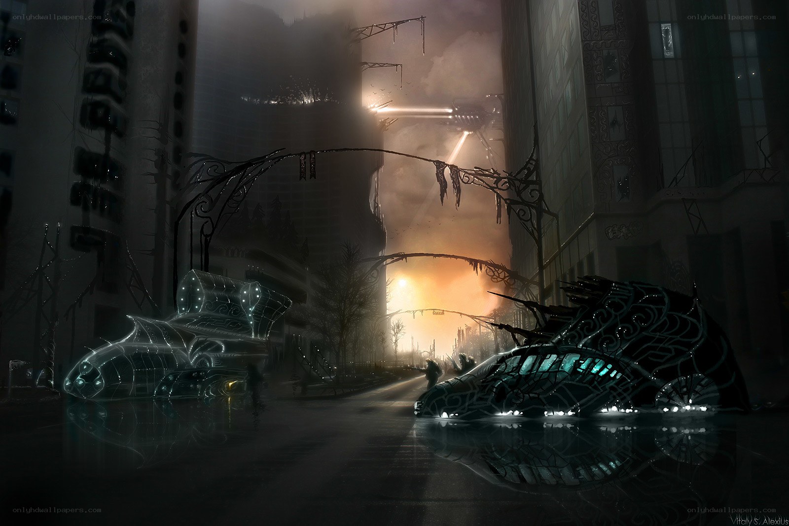 Post-apocalyptic city street