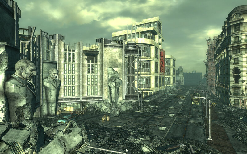 Post-apocalyptic city street