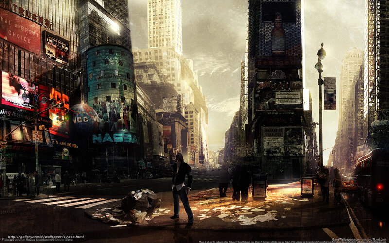 Post-apocalyptic city street