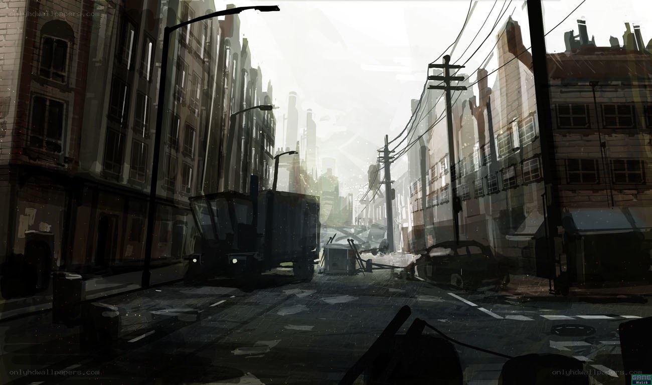 post-apocalyptic city street